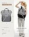 LOVEVOOK Laptop Backpack for Women, Fashion Computer Backpacks Purse, School Student Bookbag for Girl, Business Travel Bags, Doctor Nurse Backpack for Work, Fits 15.6-Inch Laptop, Grey Black