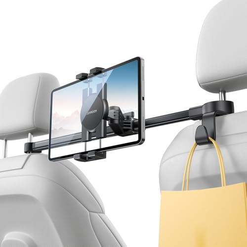 JOYROOM Soporte Tablet Coche con Fijación Bilateral – Soporte iPad Coche con Brazo Metálico para Tabletas y Smartphones de 4,7–12,9'