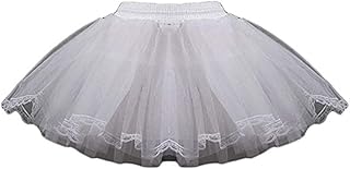 3 Layers Girls Slip Flower Girl Petticoat Crinoline Hoopless Skirt Underskirt for Kids KPT2 Girls' Slip