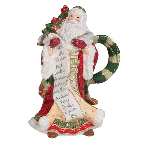 Fitz-and-Floyd-Holiday-Home-Festive-Santa-Pitcher-Figurine-1175-inch Fitz and Floyd Holiday Home Festive Santa Pitcher Figurine 1175 inch