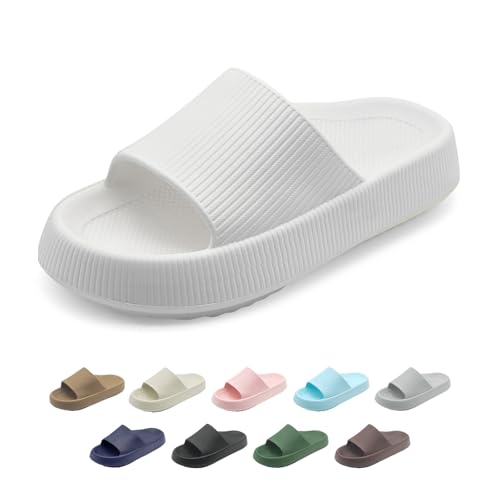 rosyclo Orthopedic Sandals for Women and Men, Arch Support Cloud Recovery Slides Orthotic Pain Relief Pillow Soft Lightweight Cozy Thick Sole Slip On