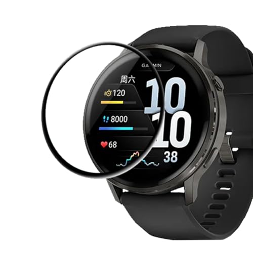 Kepuch �X�N���[���v���e�N�^�[ �Ή� Garmin Venu 4 45mm - �_��\�t�g���~�l�[�g�ی�t�B���� 2�p�b�N