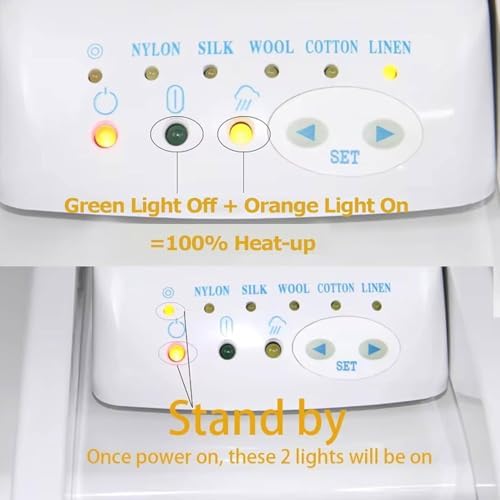 Heavy-Duty 1400W Steam Ironing Press - Professional Appliance for Bed Sheets, Pillowcases, Napkins & Fabrics - Efficient, Fast, and Durable Clothes Iron