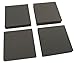 XCEL Heavy Duty Equipment Pads, Anti Vibration Non Slip Furniture Pads, 4" x 4" x 3/4" Thick (Set of 4)
