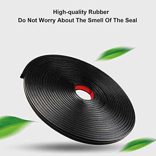 52.4Ft Car Door Seal Strip B Shape Automotive Weather Stripping Rubber Seals Soundproofing Weatherstrip For Car Window And Door, Trunk Edge, Engine Cover (2 Rolls Of 26.2Ft) #TOP3