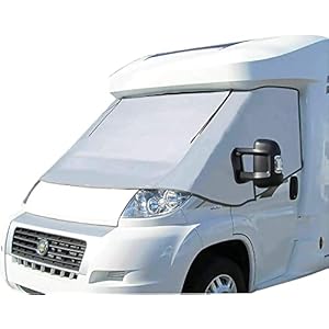 External Zip Turn Down Silver Thermal Screen Cover for Fiat Ducato Peugeot Boxer Citroen Relay X250/290 from 2006 – 2022…