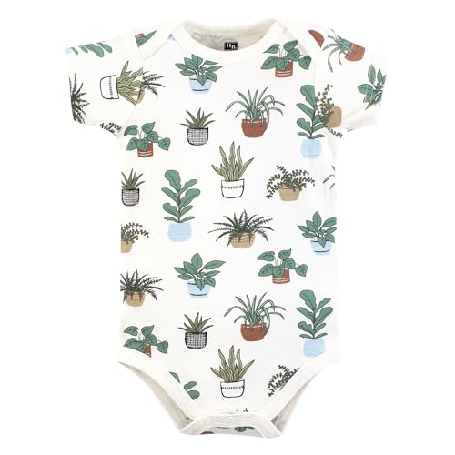 Image of Hudson Baby Cotton Bodysuits, Plants, 18-24 Months