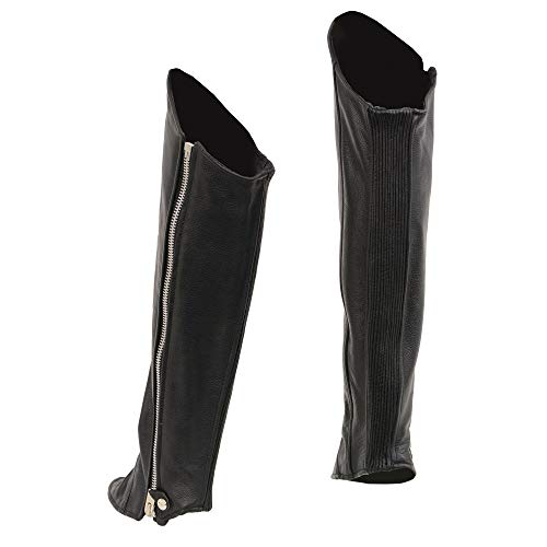 Image of Milwaukee Leather Premium Leather Motorcycle Riding Chaps for Women Bikers