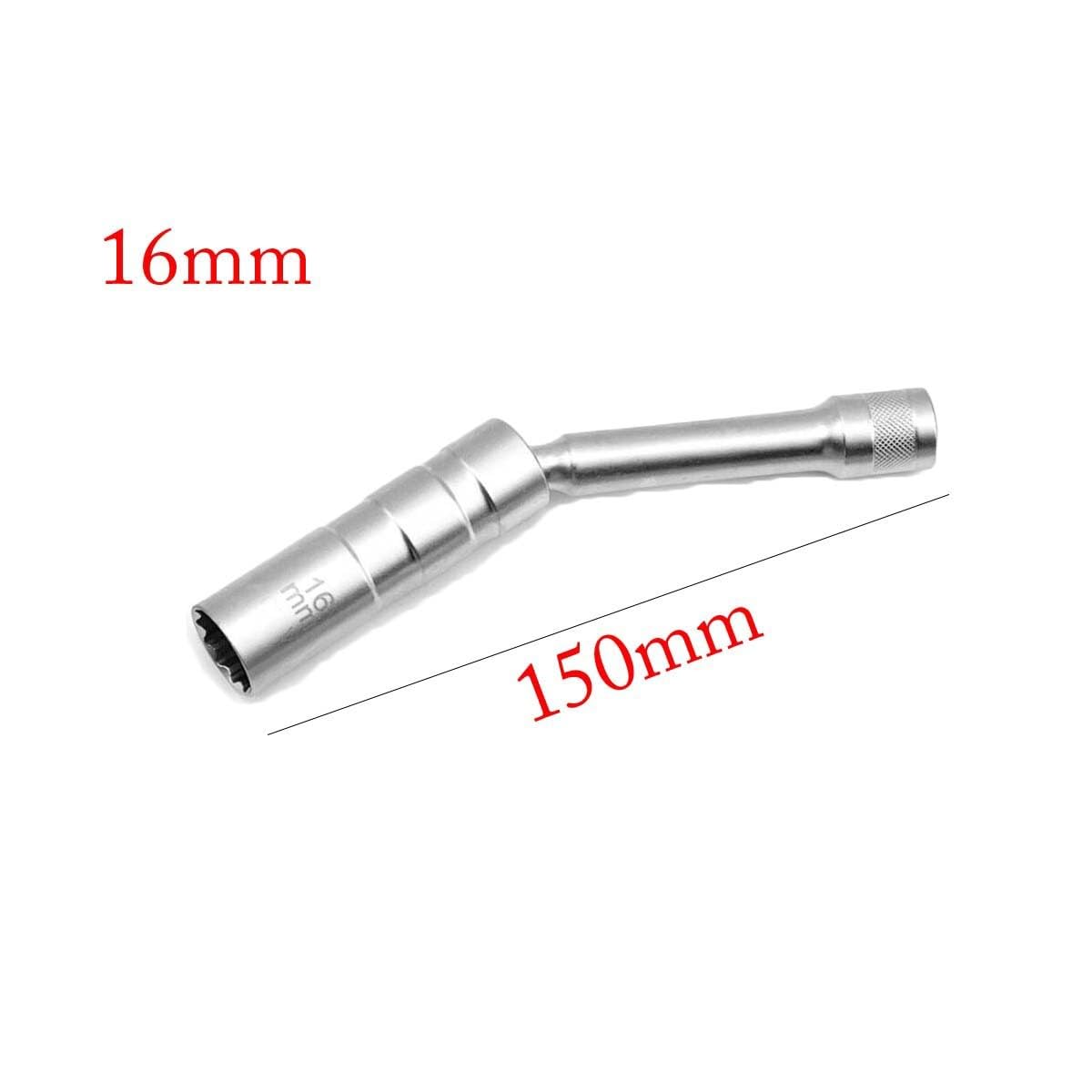 Schwenkbarer Zündkerzen-Steckschlüssel mit Magnet, 14 mm / 16 mm, dünnwandig, für 3/8-Zoll-Antrieb, 97 mm / 150 mm