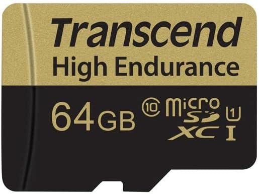 Transend 16GB microSDHC High Endurance Memory Card UHS- I, C10, U1, Full HD, MLC, Up to 90/50 MB/s (Ideal for dashcams, security cameras and surveillance systems) TS16USDHC10V