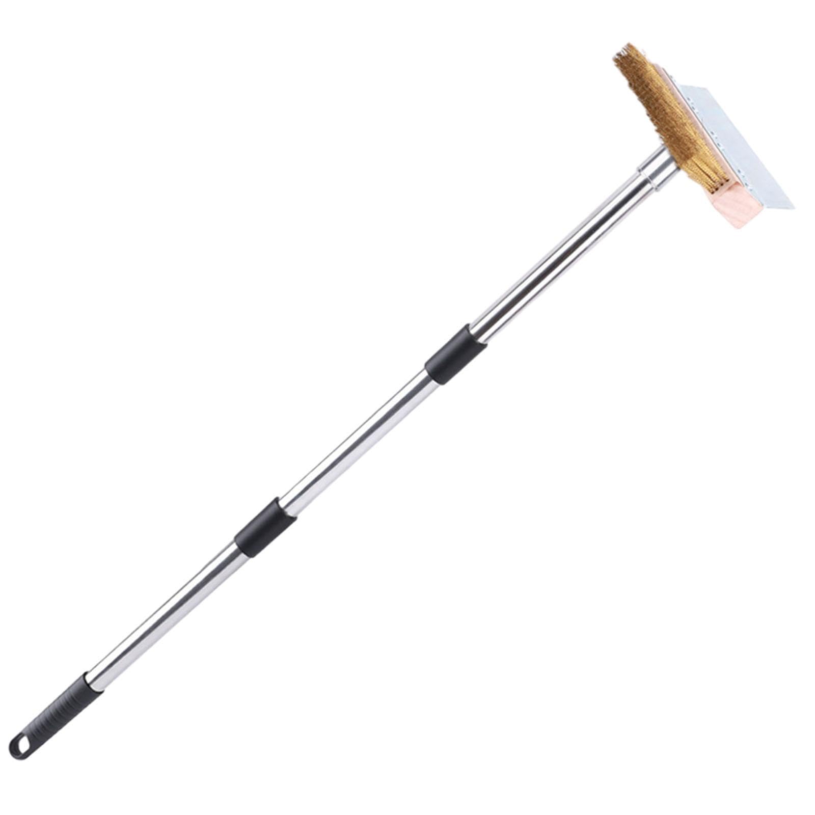 Cepillo para Horno de Pizza con Cabezal de Cerdas de Cobre Extra Anchas, Mango de Acero Inoxidable Y Materiales Resistentes. Facilita La Limpieza del, 1,2 m