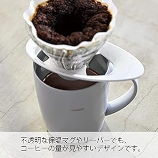 HARIO VDGR-02-B V60 Heat-resistant Glass Transmission Dripper 02, For 1-4 Cups, Black, Made in Japan