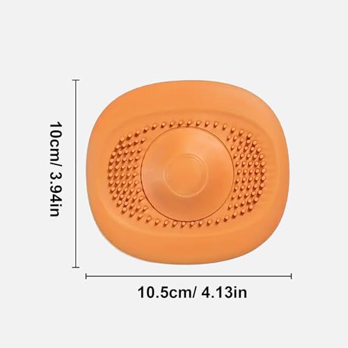 Protector de desagüe de silicona para ducha y cocina Naranja miniatura 3