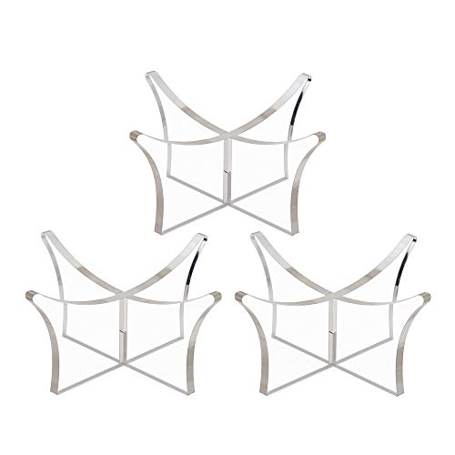 Tingacraft 3PZ Soporte de Acrílico Transparente para Fútbol Baloncesto Voleibol Cover