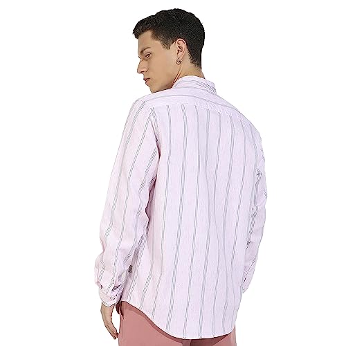 Image of CAHOOT Men's Button Up Regular Fit Shirt for Casual Wear | Regular Sleeve | Spread Collar | Button Closure | Shirts Crafted with Comfort Fit for Everyday Wear