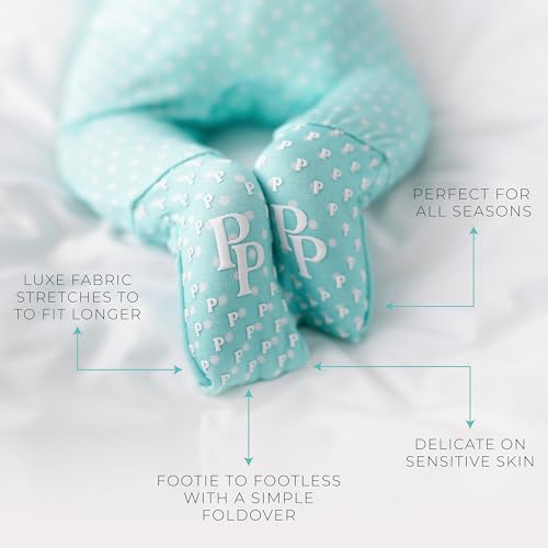 Image of Posh Peanut Convertible Baby Sleepers - Footless Baby Pajamas with 2 Way Zipper for Easy Diaper Changes