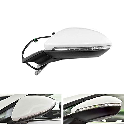 Specchietto Retrovisore Pieghevole Elettrico per Auto Specchietto Riscaldante con Luce per Golf 7 MK7 2014-2016 5GG 857507 Un Sinistra