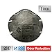 3M R95 Odor Respirator 8247, 1 Pack, NIOSH-APPROVED R95, Use For Paint, Varnish/Stain, Adhesives, Solvent Odors, Carbon Layer For Odor Reduction, Advanced Filter Media For Easy Breathing (8247H1-DC)