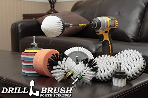 Drill Brush Power Scrubber By Useful Products - Carpet Cleaner - Car Cleaning Kit - Car Wash Kit - Glass Cleaner - Glass Cooktop Cleaner - Upholstery Cleaner - Upholstery Brush - Pet Hair Remover #TOP7