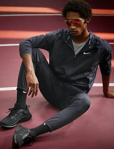 Nike Herren Repel Miler Laufjacke, Black/Black/Reflective Silv, L EU