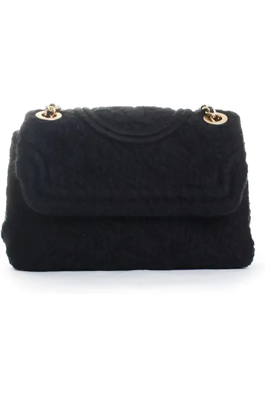 Tory Burch Fleming Soft Boucle Small Convertible Shoulder...