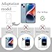 YUZHECHO Back Glass Replacement for iPhone 14 Plus(6.7 inches Blue) Integrated Glass & Wireless Charging Repair Tools are Included
