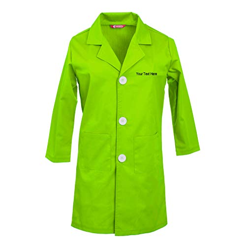 Blouse de laboratoire pour enfants brodée vêtement de protection scolaire coton