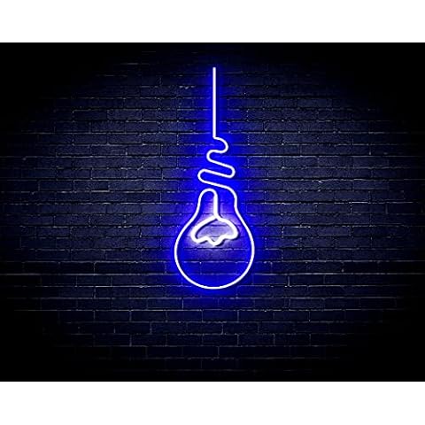 Light Bulb Flex Silicone LED Neon Sign - White & Blue - st16s42-fnu0064-wb Cover
