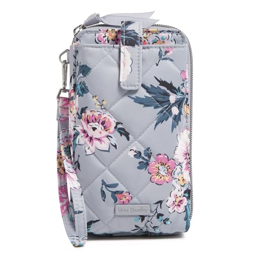 Vera Bradley Performance Twill Large Smartphone Wristlet with RFID Protection, Parisian Bouquet