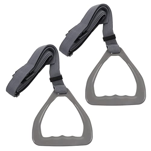 GOOHOCHY Fitness Ring Gymnastic Rings Thick Nylon Webbing Straps Perfect for Pull Ups Dips Shoulder Training