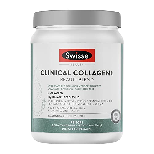 Swisse Collagen Powder - Verisol Collagen Peptides Powder, grass fed collagen supplements, collagen protein powder collagen powder for women, men, protein collagen powder, collogen- Unflavored, 30 svg
