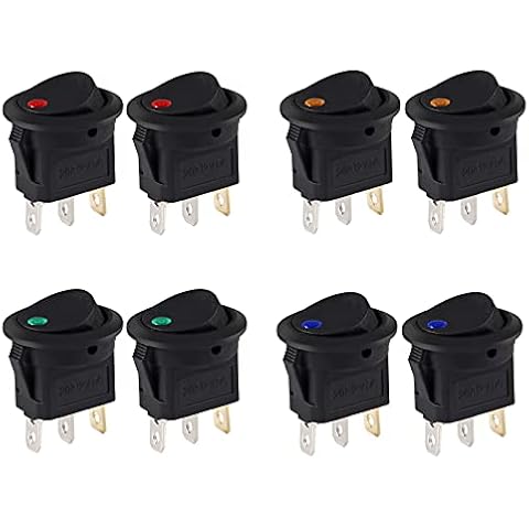 AOICRIE 12V Rocker Switch with LED Cover