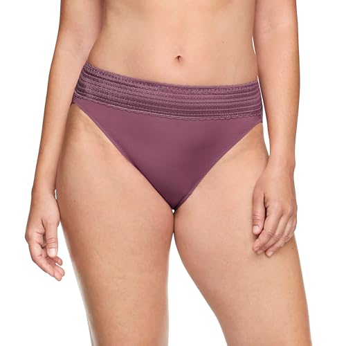 Image of Warner's Women's No Pinching, No Problem Dig-free Comfort Wait With Lace Microfiber Hipster 5609j