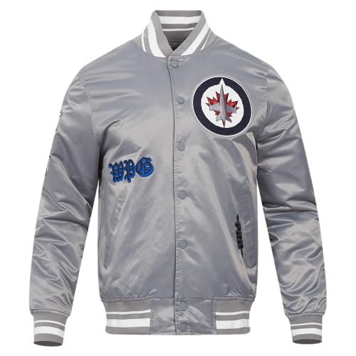 Image of Pro Standard Mens NHL Old English Satin Jacket