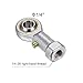 uxcell 2pcs PHSB4 Female Rod End Bearing 1/4 Inch Bore and 1/4-28 Right Hand Thread, Self-Lubricating Joint Rod Ends, Includes Jam Nut