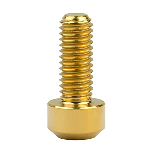 Image of Titanium Torx Square Head M6 x 10 15 20 25 30 35 40 45 50 60 65 70 80mm Screw Pack of 5 (Gold, M6x15mm)