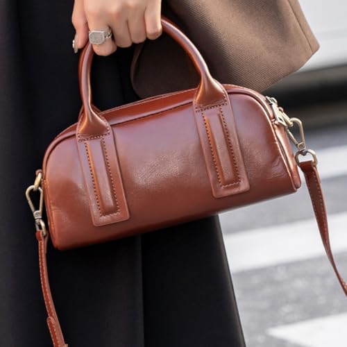 Crossbody Purse for Women，Small Soft Real Leather Handbags Purses Sling Shoulder Bag Adjustable Shoulder Strap3