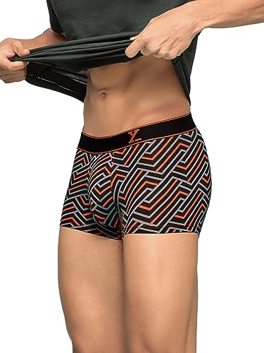 Image of XYXX Anti-Bacterial, Odour-Free Cotton Stripes Parallax Trunks for Men