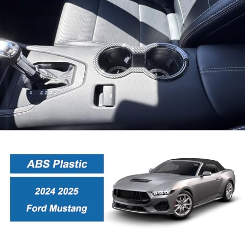 Cubierta de Portavasos Fibra de Carbono para Ford Mustang 2024 miniatura 2