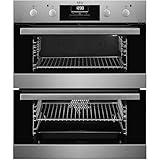 AEG 6000 Series Built Under Electric Double Oven, SurroundCook DUB331110M, 45L...