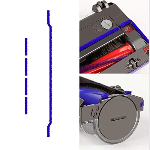5 tiras de felpa para Dyson V6 V7 aspiradora de repuesto de cabezal de rodillo suave Cover