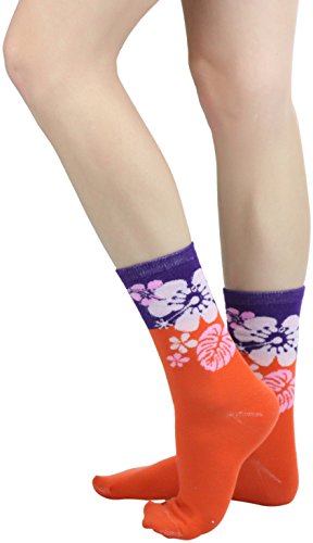 Image of ToBeInStyle Women's Pack of 6 or 12 Fashion Printed Crew Socks