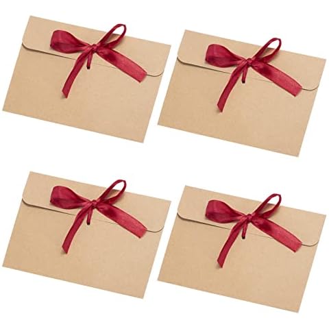 Sobres de Papel Kraft Retro con Cinta Cover