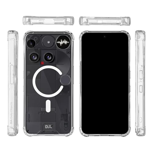 Image of DailyObjects Clear Magnetic Phone Case Cover Compatible with Nothing Phone (3) | Wireless Charging Slim Back Cover | 2 Layer Edge Protection & Shockproof