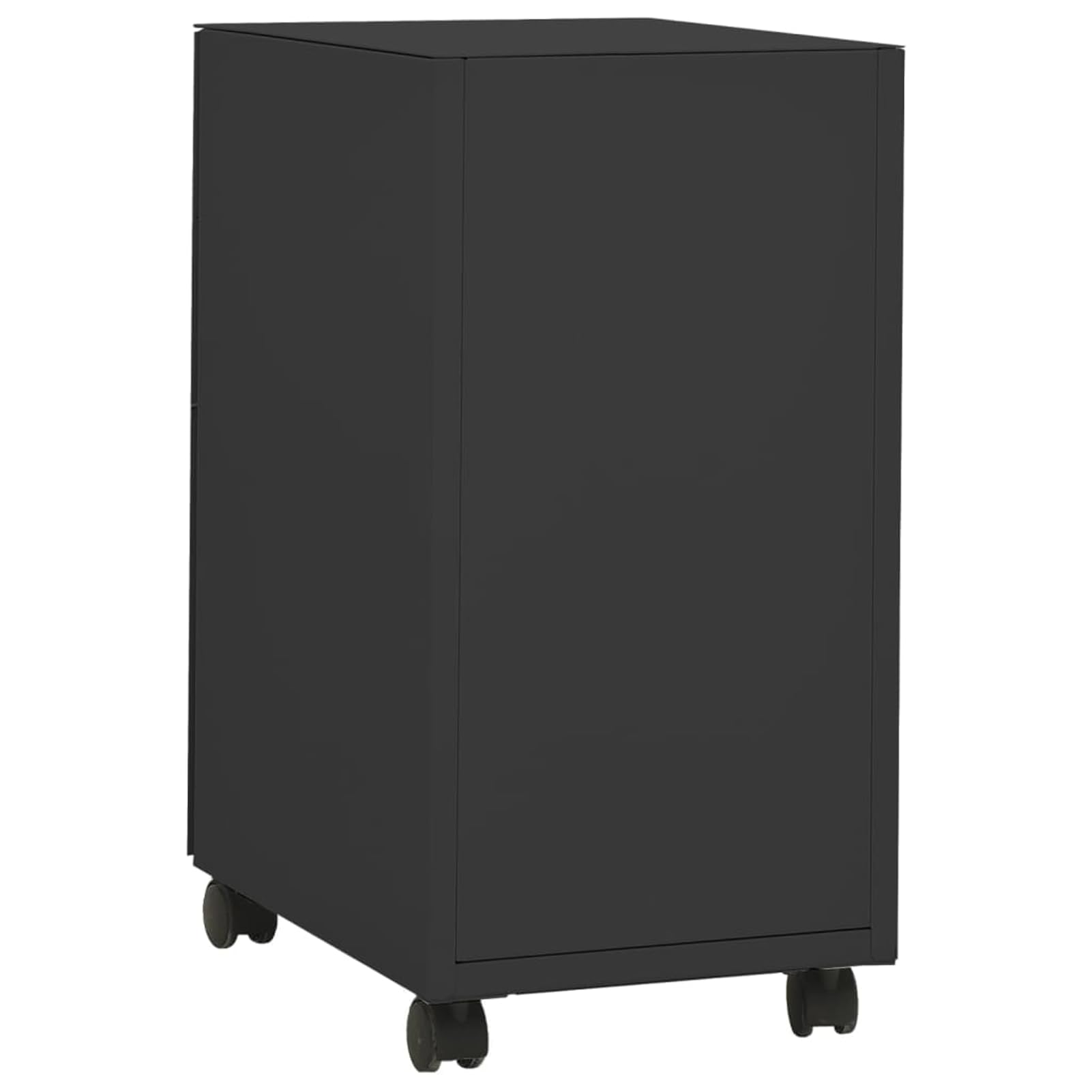 Gecheer Schedario Mobile in Acciaio, 3 Cassetti con Serratura, Barra a Sospensione, Vassoio Portapenne, 30x45x59 cm per Ufficio e Organizzazione Documenti