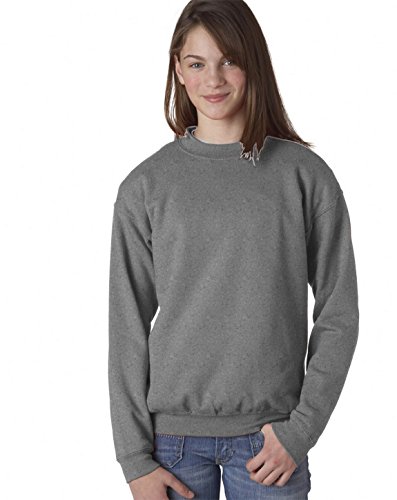 Gildan Activewear 50/50 Youth Crewneck Sweatshirt, L, SPORT GREY