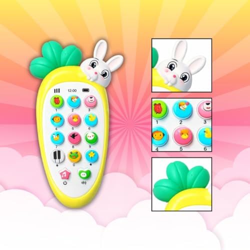 Image of Interactive Mobile Phone Toy for Kids with Lights & Sounds | Learning Toy for Toddlers to Learn Numbers, Music, Buttons & Early Skills