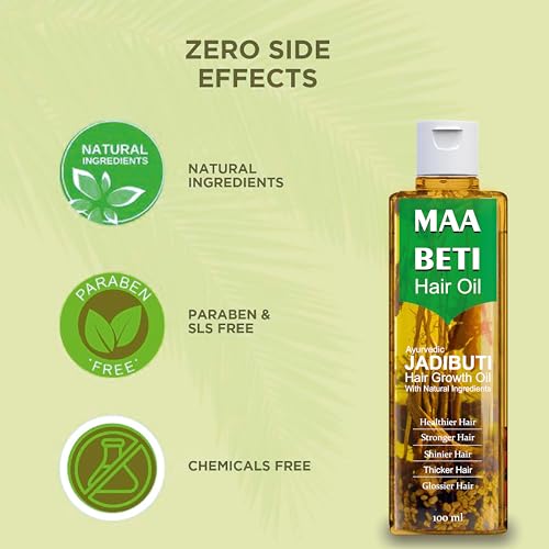 Dr Distinct Maa Beti Hair Oil Cold Pressed Original 108 Jadibuti Herbal Oil Rosemary Essential Infused With Biotin Hairfall Remedy Dandruff Control For Unisex 100 Ml (Pack Of 2)