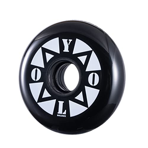 Rollerex Yolo Inline Skate Wheels (2-Pack) - Use On Roller Blades, Ripstiks, Luggage, Baggage Or Wheelchairs (80Mm) #TOP2