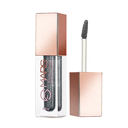 Image of MARS Water Proof Smudge Proof Shimmer Glitter Liquid Eyeshadow-Es01-05 (Grey, 5.5Ml), Shimmery Finish
